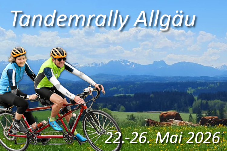 Tandemrally Allgäu 2026 22.-26. Mai